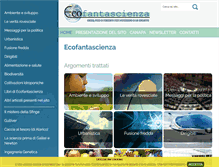 Tablet Screenshot of ecofantascienza.it